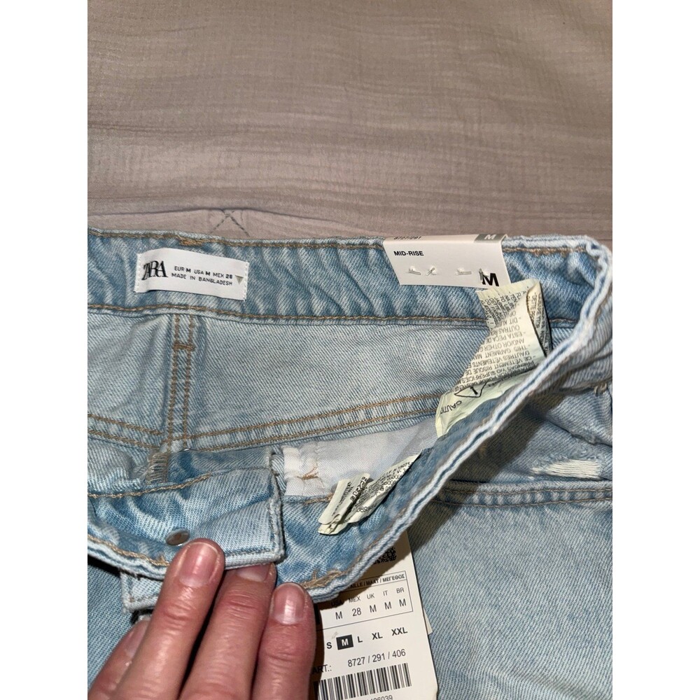 NWT Zara denim mini skirt Medium - Picture 3 of 7